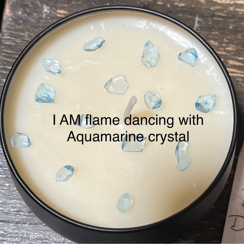 I AM crystal candles